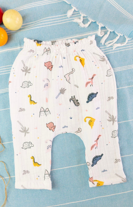 Baby 100% Cotton Muslin Pants, 5 Colors, 1-6 Years