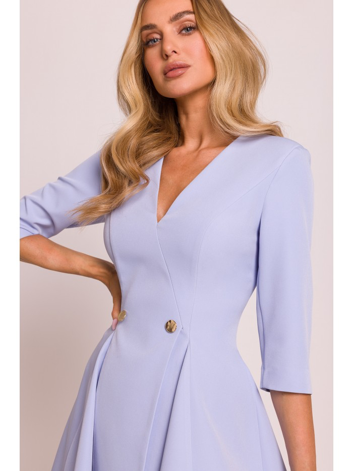 V-Neck Mini Dress: Flared Spring Party Outfit