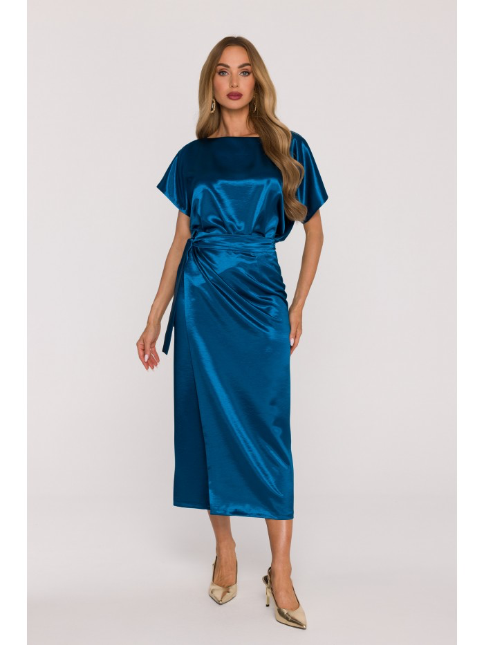 Satin Evening Maxi Dress – Elegant Formal Gown