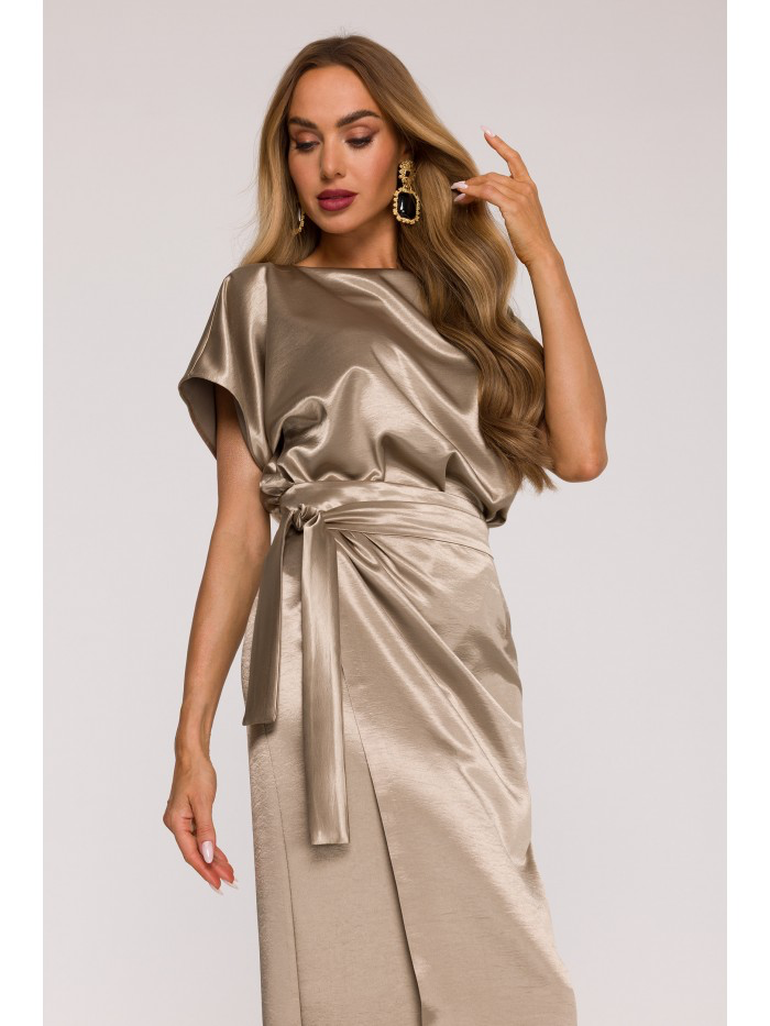 Satin Evening Maxi Dress – Elegant Formal Gown