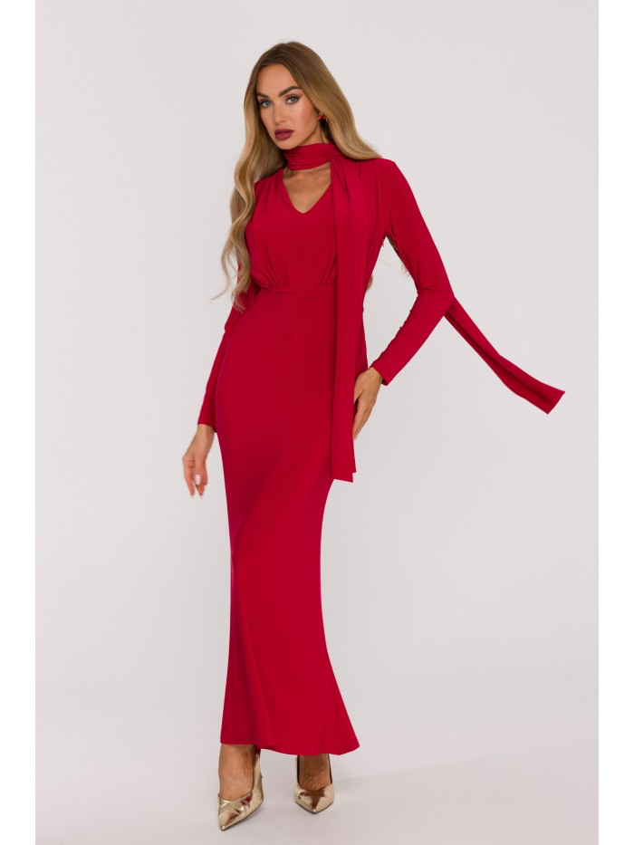 Long Sleeve Maxi Dress – Statement Elegant Gown