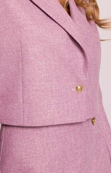 Cropped Double-Breasted Blazer – Tailored Women’s Jacket for Elegant Layering and Office Wear - EcoNappy