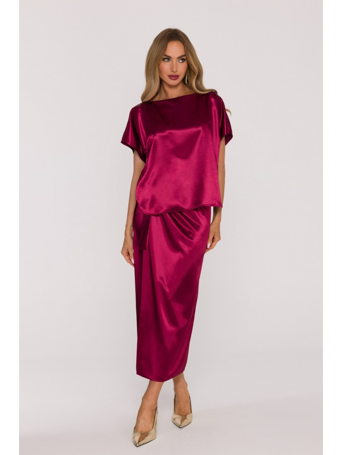 Satin Evening Maxi Dress – Elegant Formal Gown