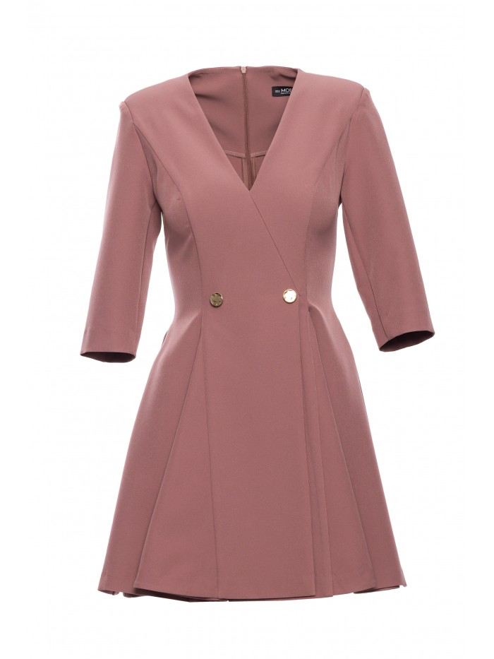 V-Neck Mini Dress: Flared Spring Party Outfit