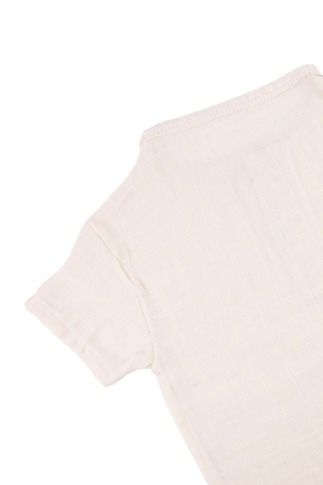 Muslin T-Shirt & Shorts Set, Baby, Toodler, Children, 100% Cotton, 3 Colors, 1-6 Years