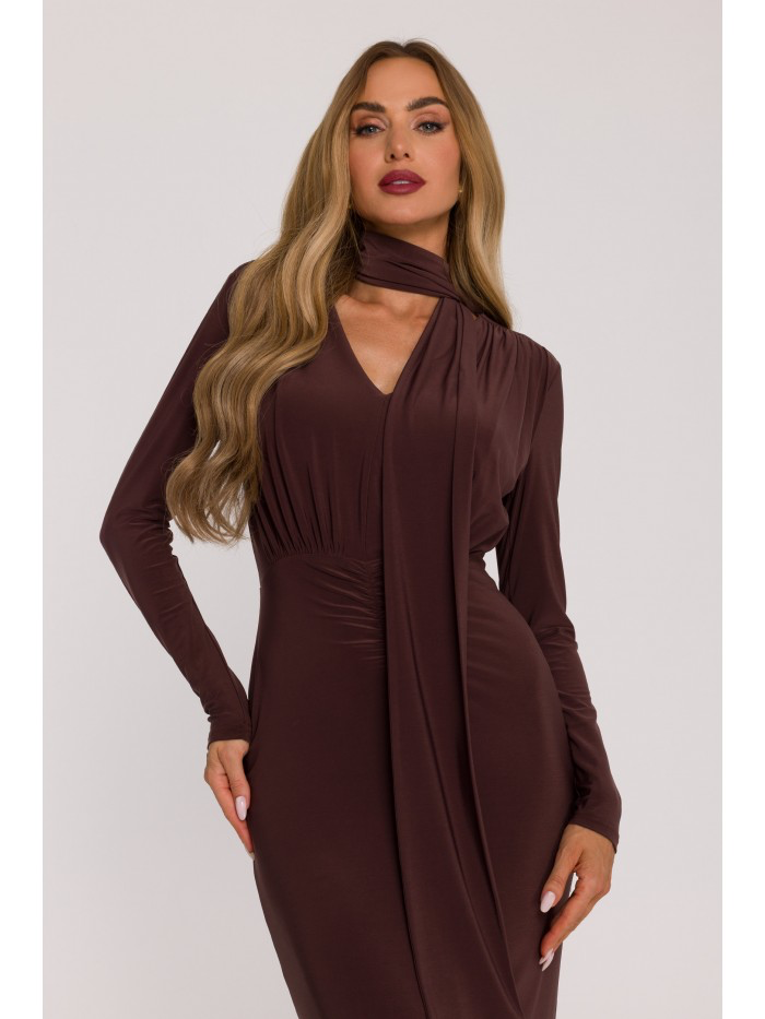 Long Sleeve Maxi Dress – Statement Elegant Gown