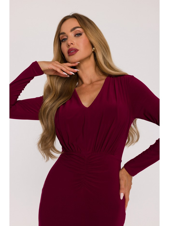 Long Sleeve Maxi Dress – Statement Elegant Gown