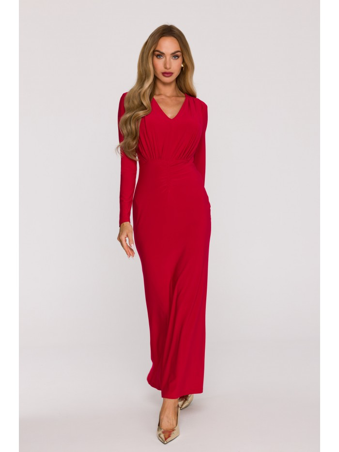 Long Sleeve Maxi Dress – Statement Elegant Gown