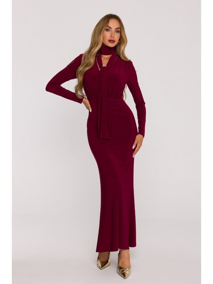 Long Sleeve Maxi Dress – Statement Elegant Gown