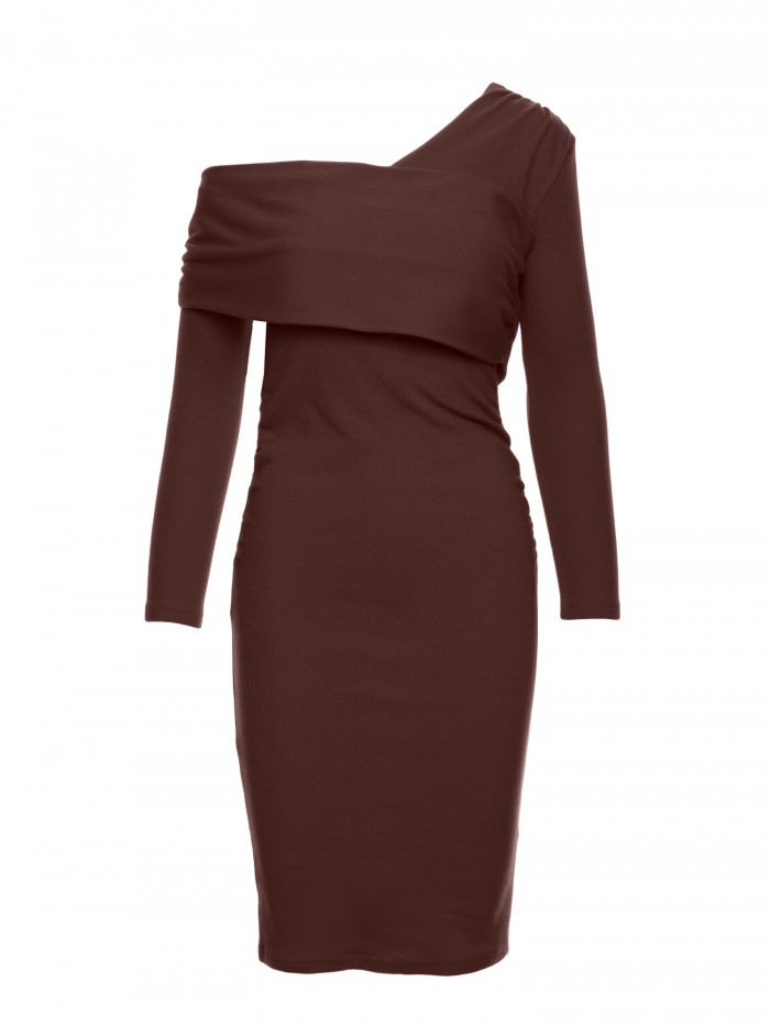Classic Knit Day Dress – Perfect for Work and Weekend Wear
