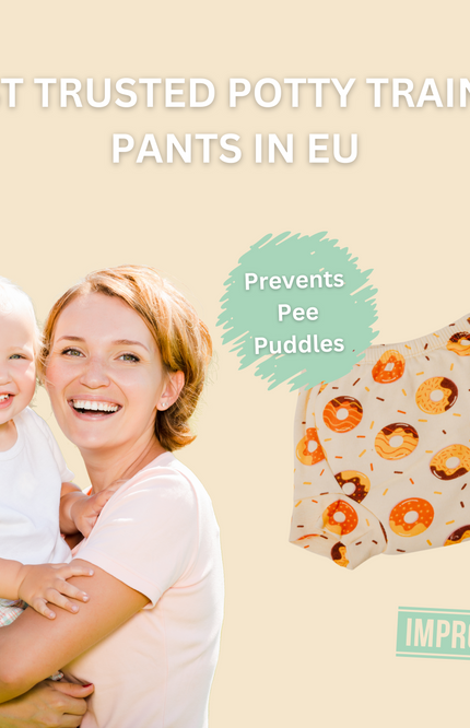 Most trusted eco-friendly potty training pants in the EU. Reusable, soft, and stylish with leak-proof layers. Fun prints make toilet training exciting while offering superior absorption and comfort. A must-have for sustainable potty training.