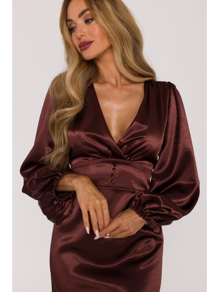 Draped Satin Mini Dress – Modern Party & Cocktail Look