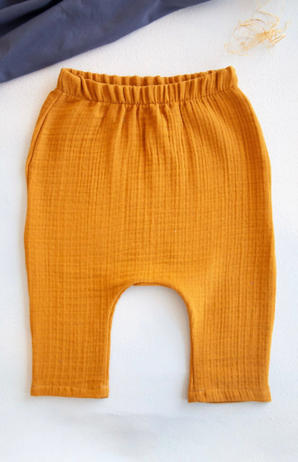 Babyhose aus 100 % Baumwollmusselin, 5 Farben, 1–6 Jahre