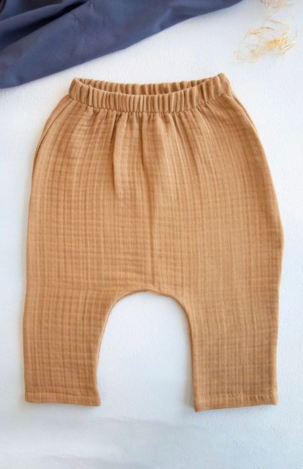 Babyhose aus 100 % Baumwollmusselin, 5 Farben, 1–6 Jahre