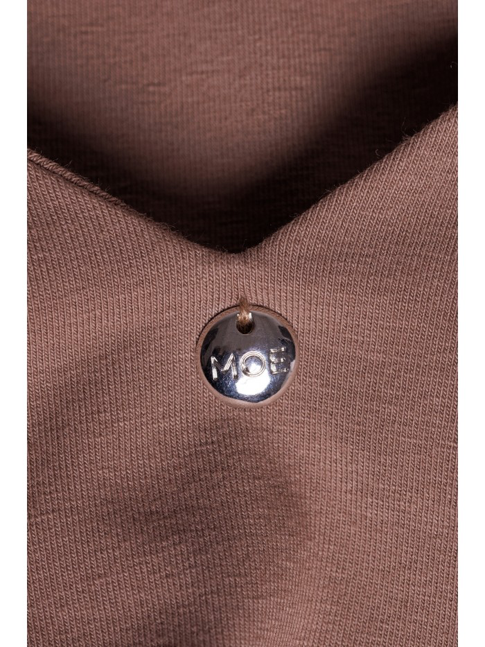 Knit Maxi Summer Dress: Open Back Boho A-Line - Made in EU