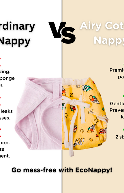 Made from soft, breathable cotton, this reusable nappy prevents diaper rash and offers gentle comfort for your baby’s sensitive skin. Sustainable, organic, and absorbent, the perfect choice for parents seeking natural, waste-free diapering solutions. EcoNappy better than usual underwear. 