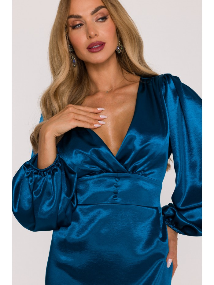 Draped Satin Mini Dress – Modern Party & Cocktail Look