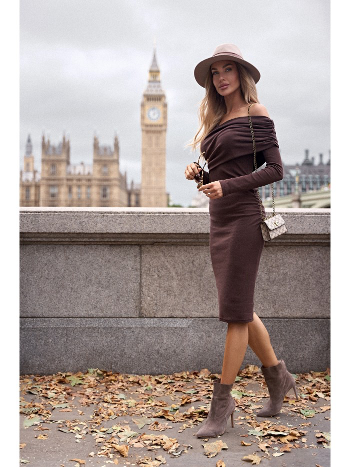Classic Knit Day Dress – Perfect for Work and Weekend Wear