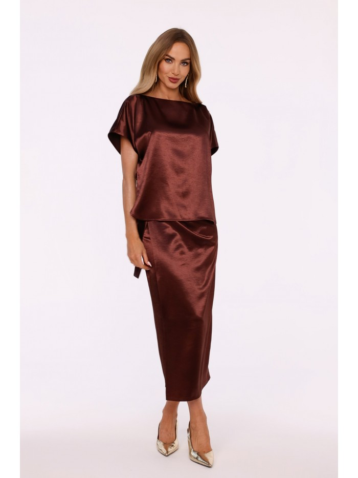 Satin Evening Maxi Dress – Elegant Formal Gown