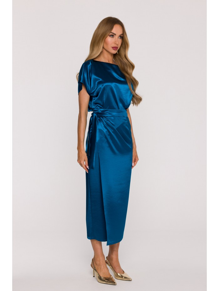 Satin Evening Maxi Dress – Elegant Formal Gown