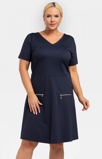  Plus size dress model 195022 Karko 