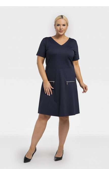  Plus size dress model 195022 Karko 