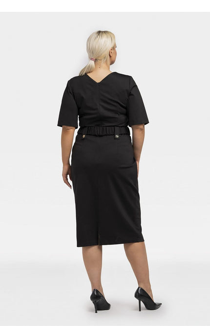  Plus size dress model 195025 Karko 