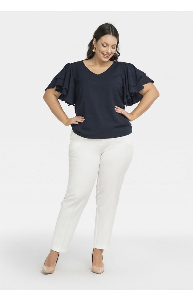  Plus size blouse model 198327 Karko 