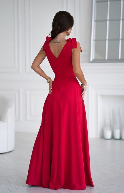  Long dress model 202371 Bicotone 