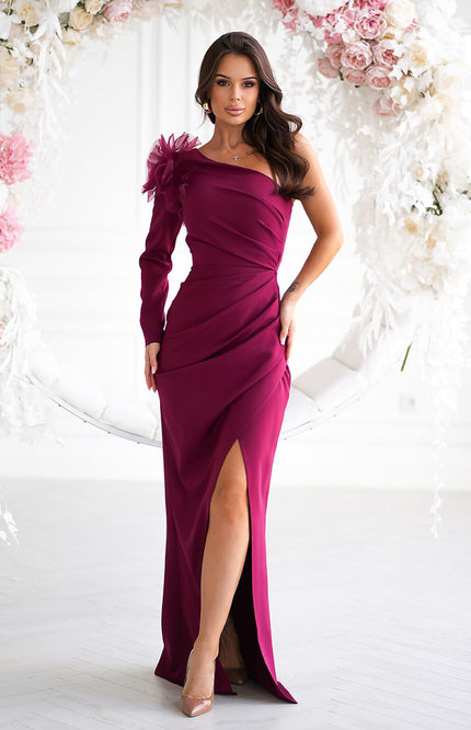  Long dress model 203646 Bicotone 