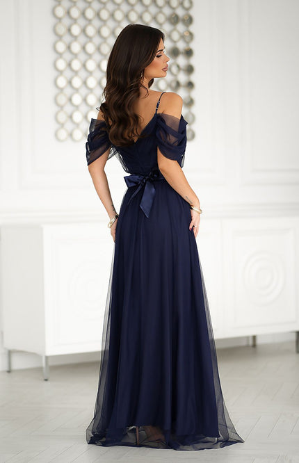  Long dress model 203757 Bicotone 