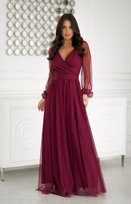  Long dress model 203762 Bicotone 