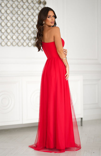  Long dress model 204863 Bicotone 