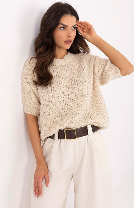  Short sleeve sweater model 206944 Italy Moda 