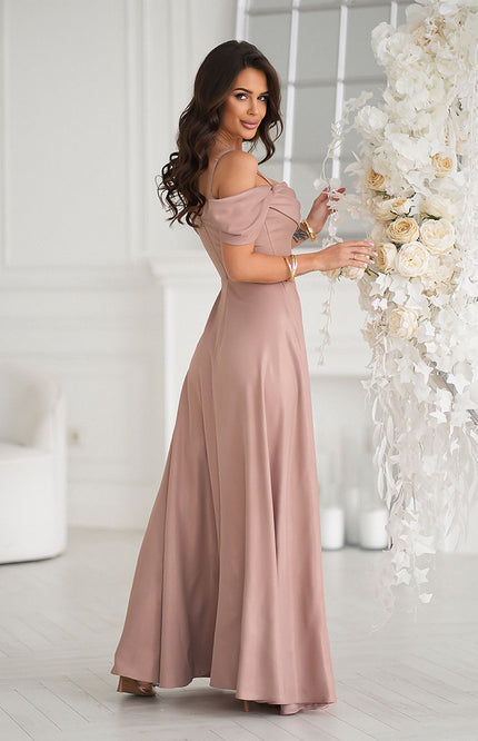  Long dress model 208194 Bicotone 