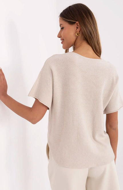  Short sleeve sweater model 209989 Italy Moda 