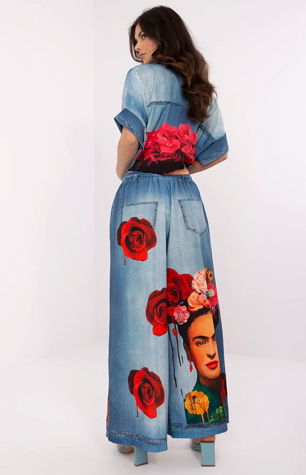  Women trousers model 210026 Italy Moda 