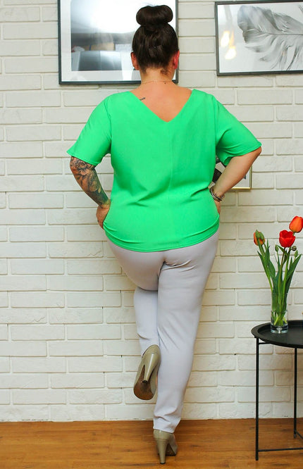  Plus size blouse model 169032 Karko 