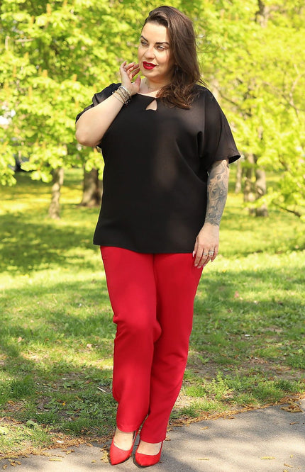  Plus size blouse model 169033 Karko 