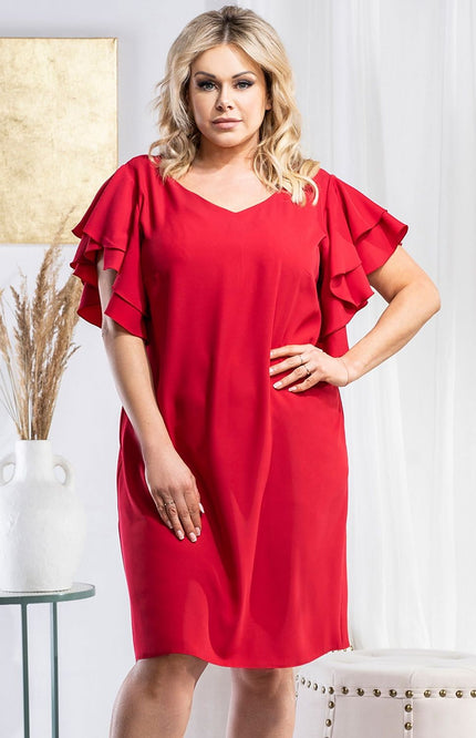  Plus size dress model 178524 Karko 