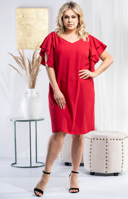  Plus size dress model 178524 Karko 